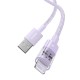 Baseus Gem USB to IP 2.4A fast charging cable 1 m Purple Baseus Gem USB to IP 2.4A fast charging cable 1 m Purple