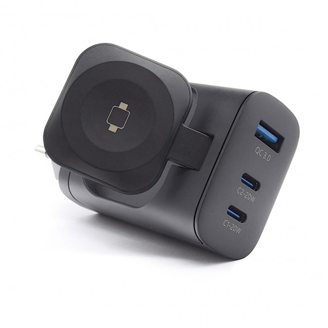 RealPower 450476 mobile device charger Power bank, Smartwatch, Tablet Black AC Wireless charging Fast charging Indoor RealPower 450476 mobile device charger Power bank, Smartwatch, Tablet Black AC Wireless charging Fast charging Indoor