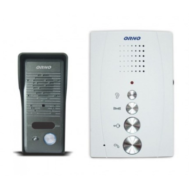 ORNO DOOR COMMUNICATION SET, SINGLE-FAMILY HEADPHONELESS, WHITE, ELUVIO && ORNO DOOR COMMUNICATION SET, SINGLE-FAMILY HEADPHONELESS, WHITE, ELUVIO &&