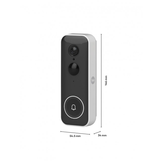 Yale SV-VDB-1A-W doorbell chime Black, White