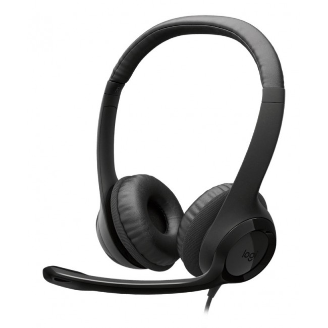 Logitech H390 Headset Wired Head-band Calls/Music USB Type-C Black