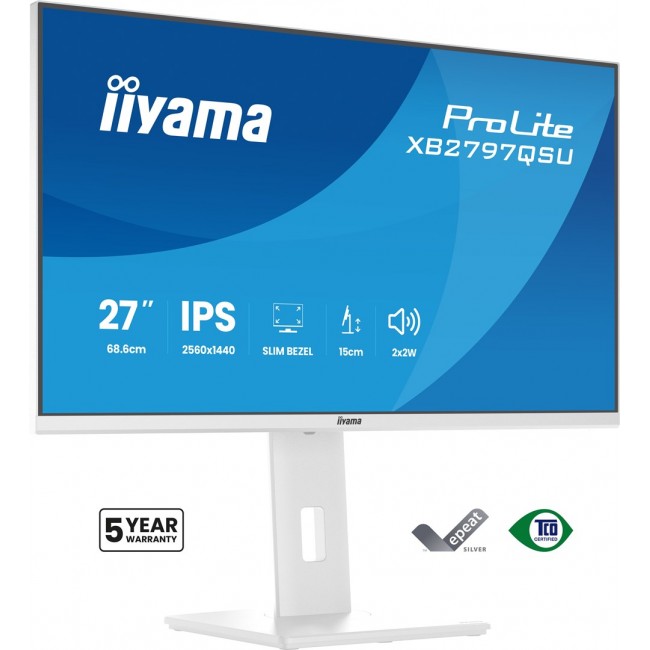 iiyama ProLite XB2797QSU-W1 computer monitor 68.6 cm (27 iiyama ProLite XB2797QSU-W1 computer monitor 68.6 cm (27
