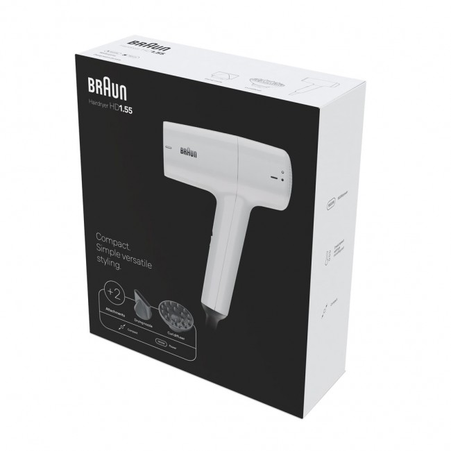 Braun HD1.55 hair dryer 1800 W White