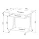 Techly Compact Desk for PC Metal & Glass with Wheels ICA-TB 3791A Techly Compact Desk for PC Metal & Glass with Wheels ICA-TB 3791A