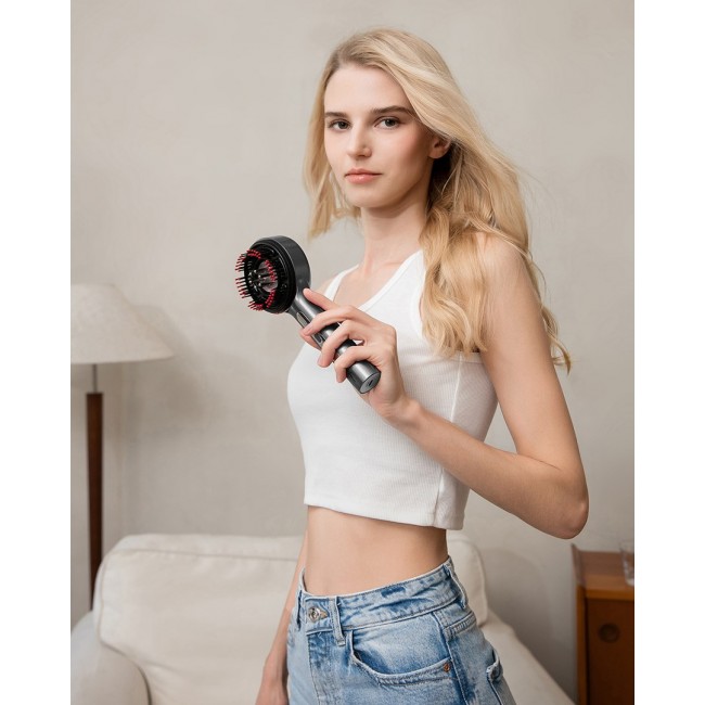 Regenerating hairbrush massager for hair and scalp MT6537 Regenerating hairbrush massager for hair and scalp MT6537