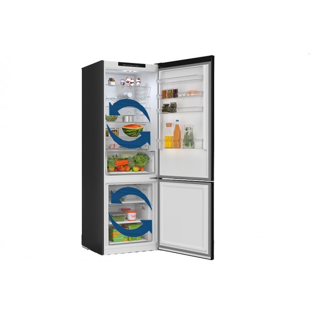 Bosch Serie 6 KGN49LBCF fridge-freezer Freestanding 440 L C Black