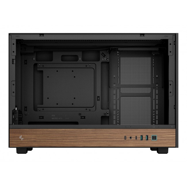 DeepCool CH260 WOOD Micro Tower Black, Wood