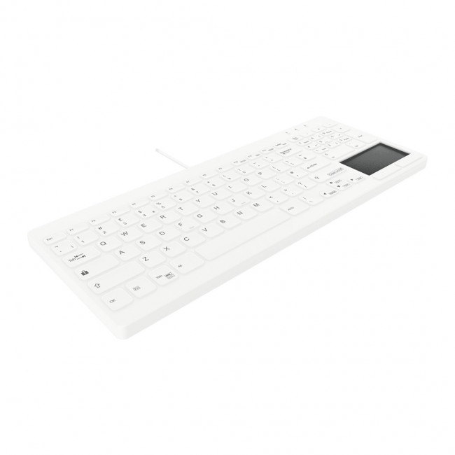 Contour Design Active Key Contour QuickClean Medical Keyboard IP68 Touchpad Compact Wired White UK C7412