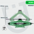 2 t trapezoidal car jack 120 415 mm W22023 WUBER