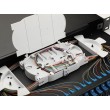 Equip 24-Port Fiber Optic Splice Box, SC Duplex, OS2, 1U, Equipped, Black