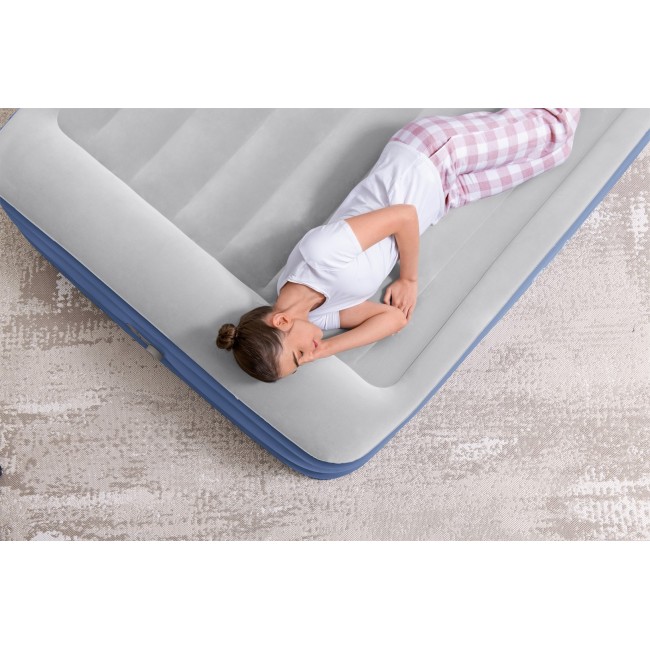 Bestway Tritech Air Mattress Queen with Built-in AC Pump and Antimicrobial Coating 2.03 m x 1.52 m x 46 cm