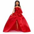 Barbie Signature 2026 Holiday Fashion Doll, Seasonal Collector, Brown Hair with Red Gown with Bow Detail