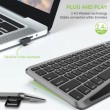 Techly ICTB9801TB keyboard Universal RF Wireless + Bluetooth QWERTY US English Black Techly ICTB9801TB keyboard Universal RF Wireless + Bluetooth QWERTY US English Black