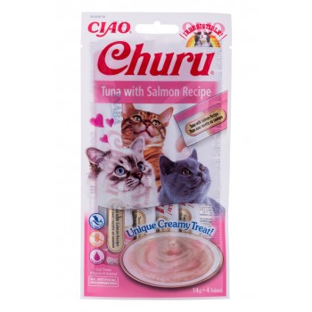 INABA Churu Tuna with salmon - cat treats - 4x14 g