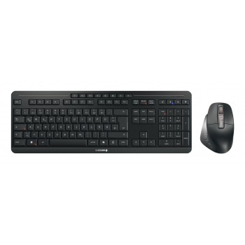 CHERRY Stream desktop ultimate keyboard Mouse included Home/Office USB + RF Wireless + Bluetooth QWERTZ German Black