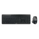 CHERRY Stream desktop ultimate keyboard Mouse included Home/Office USB + RF Wireless + Bluetooth QWERTZ German Black