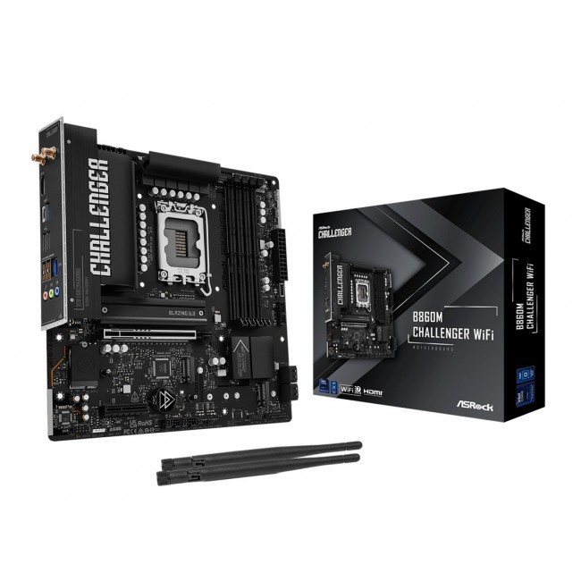 Asrock B860M Challenger WiFi Intel B860 LGA 1851 (Socket V1) micro ATX