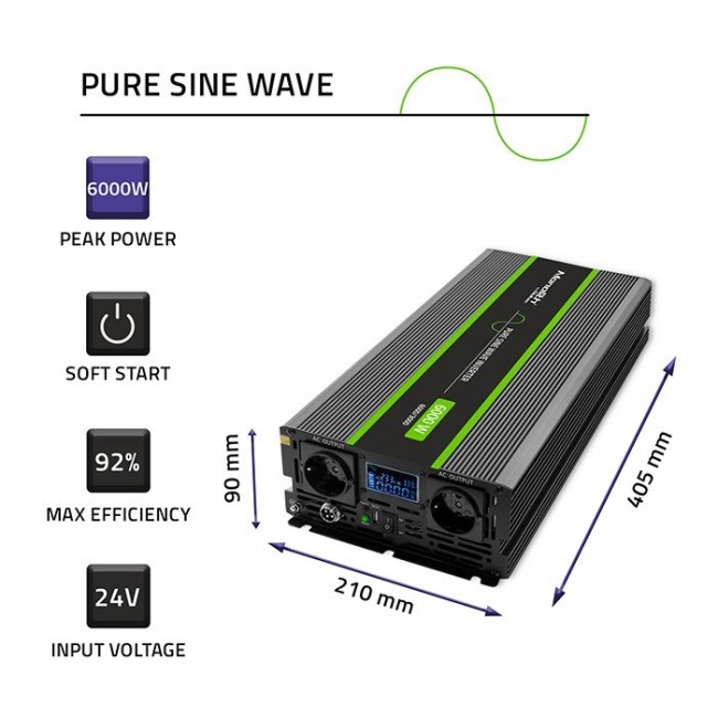 Pure Sine Wave Inverter 3000W,6000W,2
