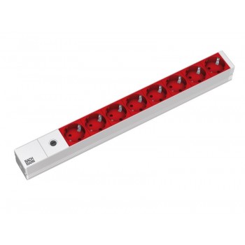 Bachmann - Regleta de 8 tomas, 48,3 cm power extension 2 m 8 AC outlet(s) Indoor