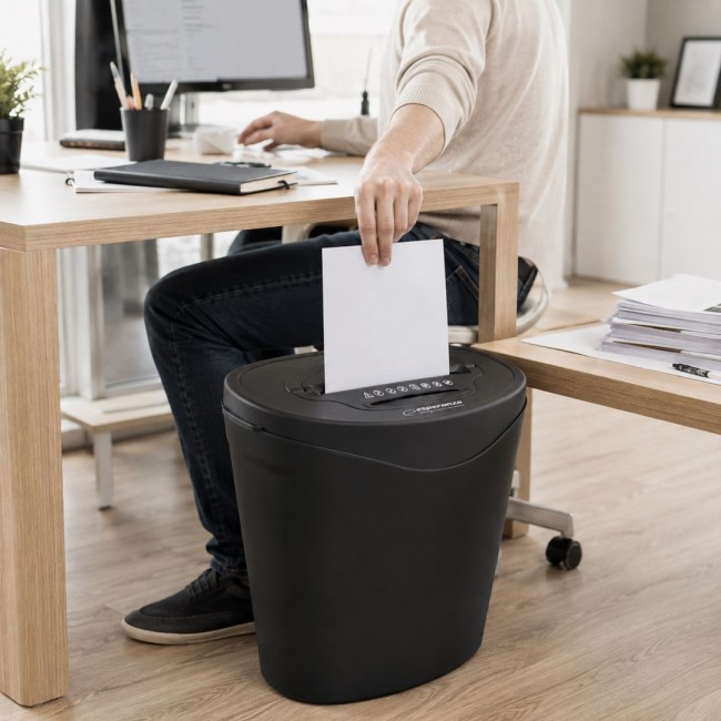 Esperanza EN103 paper shredder 22 cm Black