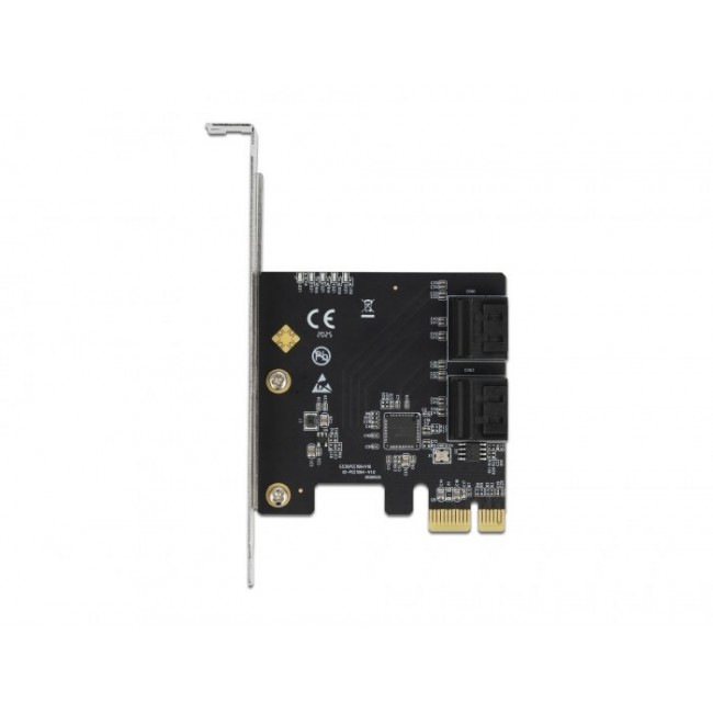 DeLOCK 4 port SATA PCI Express x1 Card - Low Profile Form Factor