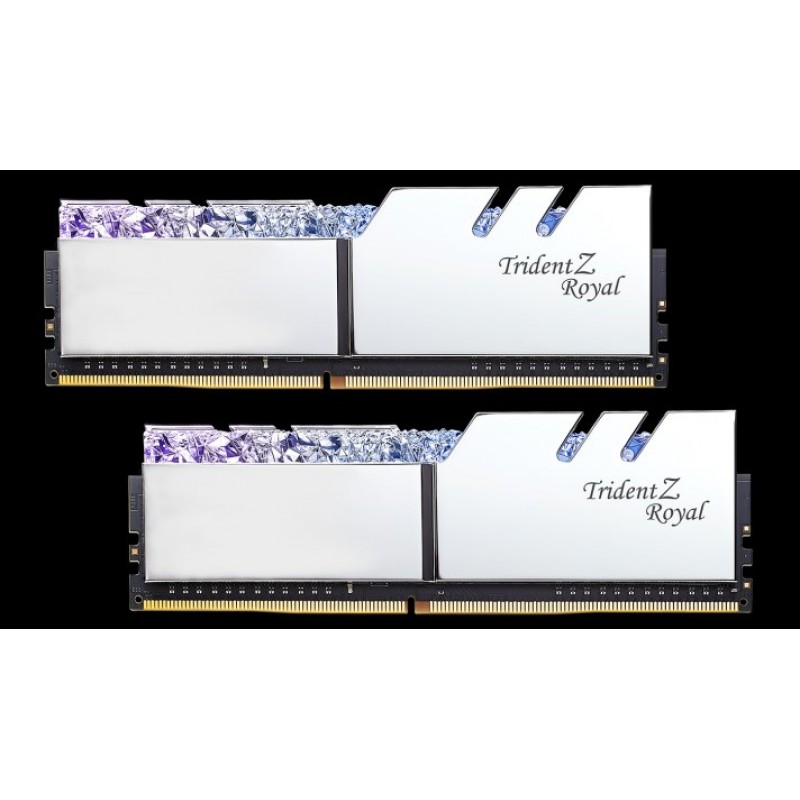 G.Skill Trident Z Royal F4-3200C16D-32GTRS memory module 32 GB 2 x 16 GB DDR4 3200 MHz G.Skill Trident Z Royal F4-3200C16D-32GTRS memory module 32 GB 2 x 16 GB DDR4 3200 MHz