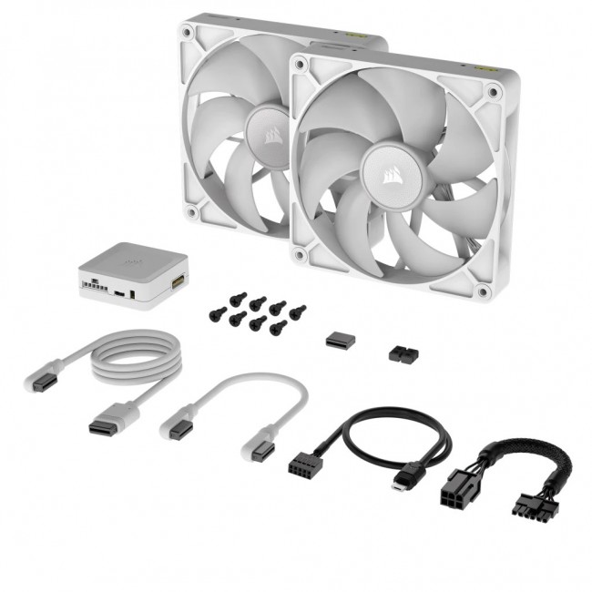 Corsair iCUE LINK RX140 RGB Computer case Fan 14 cm White 2 pc(s) Corsair iCUE LINK RX140 RGB Computer case Fan 14 cm White 2 pc(s)