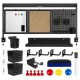 Ergo Office desk divider / organizer, max load 10kg, white and cork board, width 1250mm, black,ER-300 B Ergo Office desk divider / organizer, max load 10kg, white and cork board, width 1250mm, black,ER-300 B