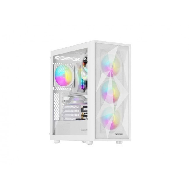 HOUSING GENESIS DIAXID 605 ARGB MIDI TOWER WITH USB-C WINDOW WHITE