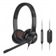 HEADPHONES WITH MICROPHONE CHAT USB