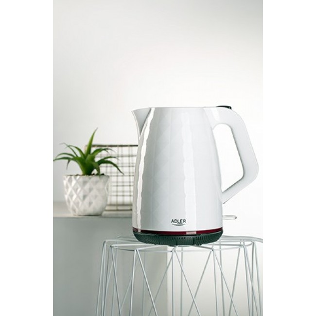 Adler AD 1277 W electric kettle 1.7 L 2200 W White Adler AD 1277 W electric kettle 1.7 L 2200 W White