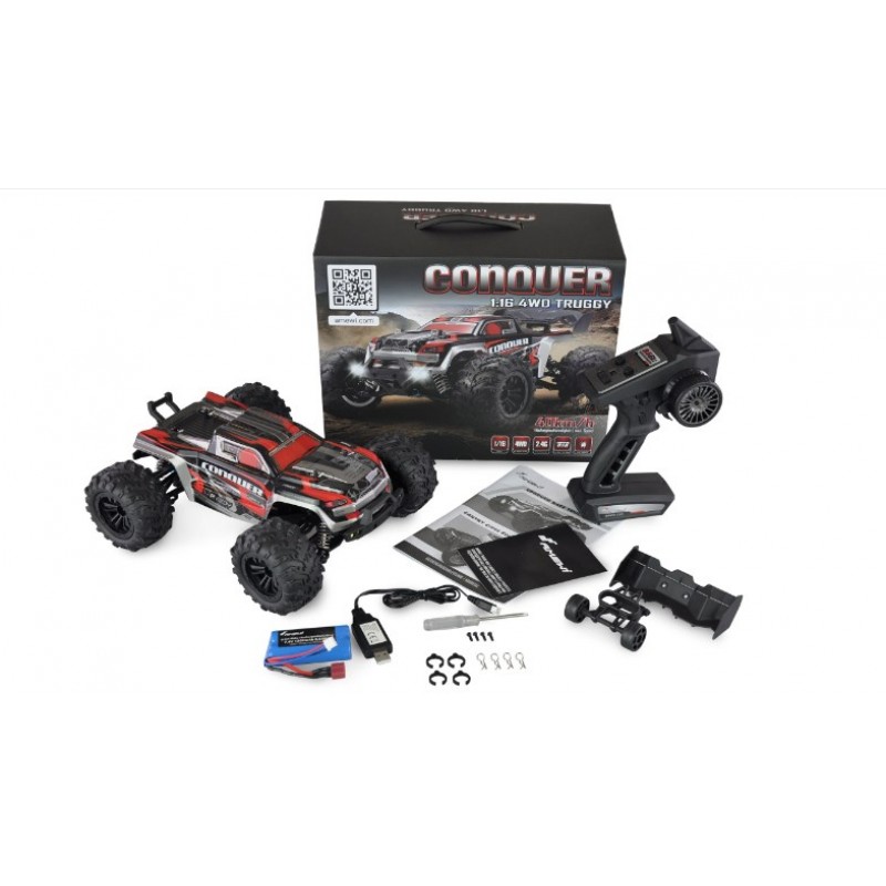 Amewi Conquer Race Truggy brushed Radio-Controlled (RC) model Electric engine 1:16 Amewi Conquer Race Truggy brushed Radio-Controlled (RC) model Electric engine 1:16