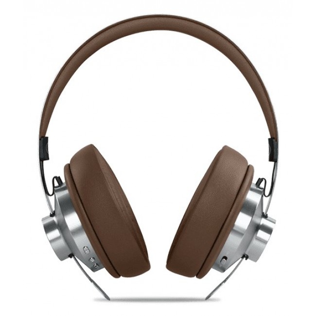 Muse M-298 SBR headphones/headset Wired & Wireless Head-band Calls/Music Bluetooth Brown, Silver