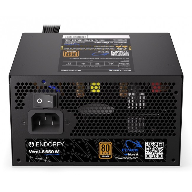 ENDORFY Vero L6 power supply unit 650 W 24-pin ATX ATX Black ENDORFY Vero L6 power supply unit 650 W 24-pin ATX ATX Black