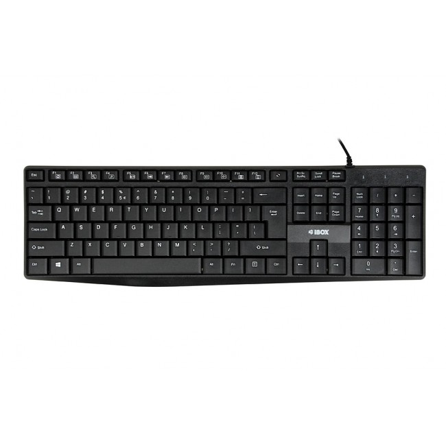 iBox IKC2010B keyboard Home USB QWERTY English Black