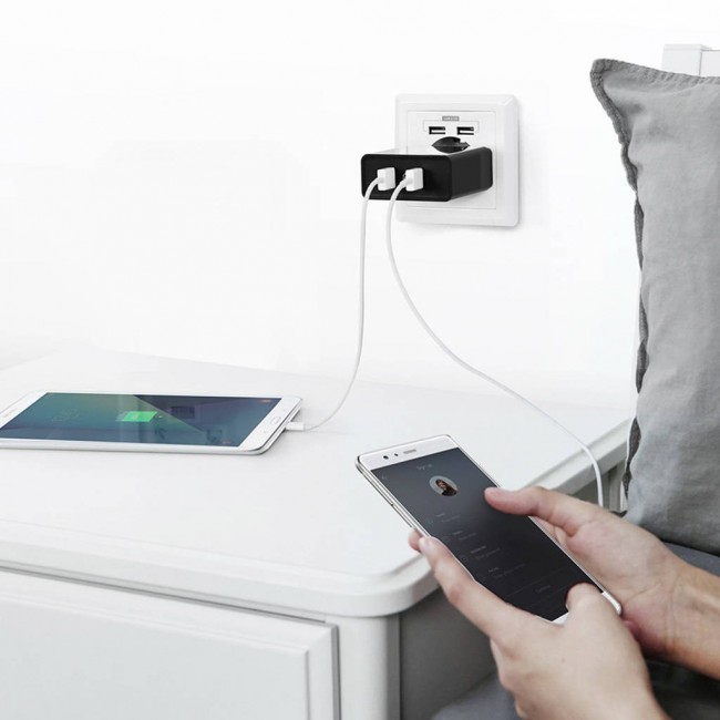 Ugreen wall charger 2 USB-A 36 W QC3.0 black (CD161)