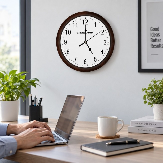 Esperanza EHC015W Mechanical clock Round Black, White Esperanza EHC015W Mechanical clock Round Black, White
