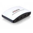 DeLOCK USB 3.0 External HUB 4 Port 5000 Mbit/s Black, White