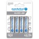 Rechargeable batteries everActive Ni-MH R6 AA 2000 mAh Silver Line