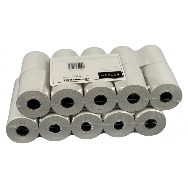 BSTech Paper, roll thermal for cash registers fiscal 57x25m 10 pieces