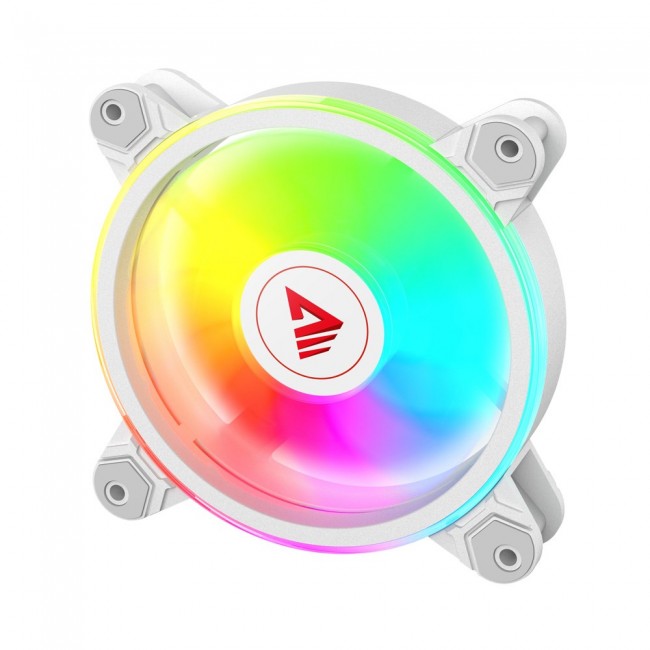 SAVIO FAN-01 WHITE 4-pack 120mm ARGB fan including controller and remote control SAVIO FAN-01 WHITE 4-pack 120mm ARGB fan including controller and remote control