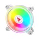 SAVIO FAN-01 WHITE 4-pack 120mm ARGB fan including controller and remote control SAVIO FAN-01 WHITE 4-pack 120mm ARGB fan including controller and remote control