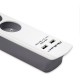 Qoltec 50294 surge protector White-grey 6 AC outlet(s) 230 V 1.8 m Qoltec 50294 surge protector White-grey 6 AC outlet(s) 230 V 1.8 m