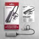 AXAGON ADE-TXCA Gigabit Ethernet Adapter, USB-C + USB-A - Titanium Grey AXAGON ADE-TXCA Gigabit Ethernet Adapter, USB-C + USB-A - Titanium Grey