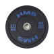 HMS Fitness HTBR20 1 pc(s) Olympic Rubber-coated weight disc HMS Fitness HTBR20 1 pc(s) Olympic Rubber-coated weight disc