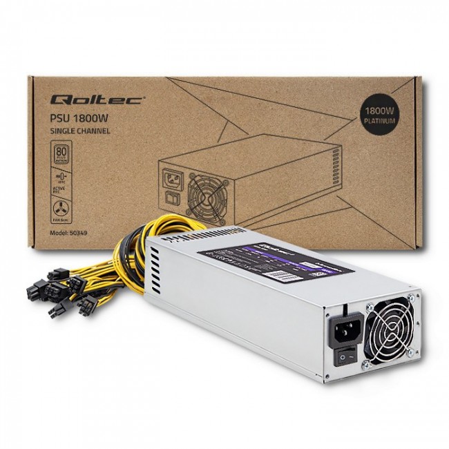 Qoltec 50349 power supply unit 1800 W ATX Grey Qoltec 50349 power supply unit 1800 W ATX Grey