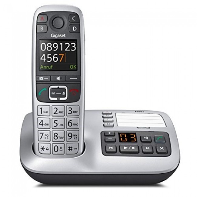 Gigaset E560A telephone DECT telephone Caller ID Black, Silver Gigaset E560A telephone DECT telephone Caller ID Black, Silver