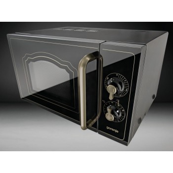 Gorenje Microwave oven with grill MO4250CLB Free standing, 20 L, Grill, Mechanic, 700 W, Black, Defrost function