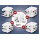 Gembird TPA-INT-01-W Universal travel power adapter, white Gembird TPA-INT-01-W Universal travel power adapter, white