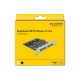 DeLOCK PCI Express x1 Card to 4 x external USB Type-A female SuperSpeed USB (USB 3.2 Gen 1)